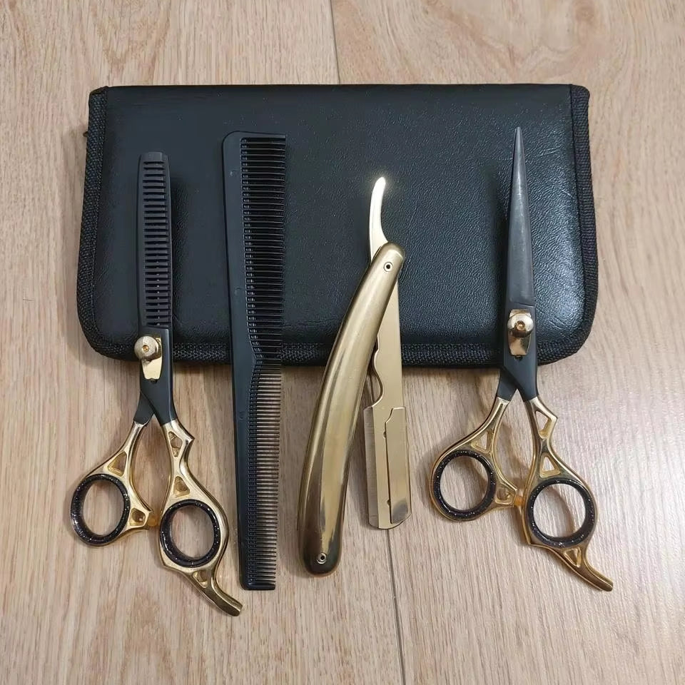 Complete Professional Barber Kit with Clippers & Precision Scissors