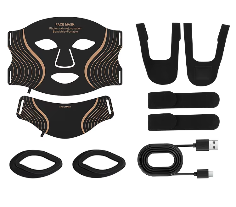 Ultra-Light Cordless Silicone LED Red Light Therapy Mask