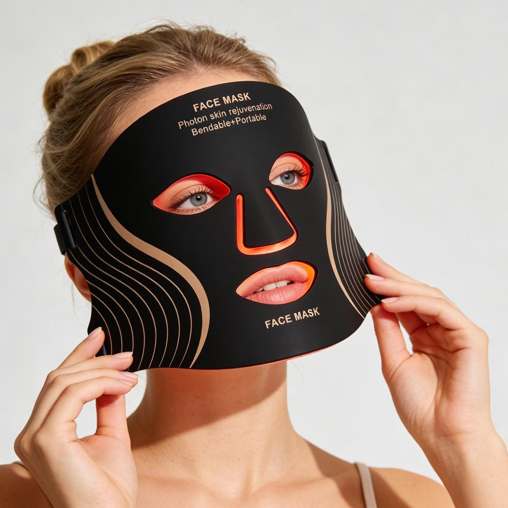 Ultra-Light Cordless Silicone LED Red Light Therapy Mask
