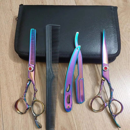 Complete Professional Barber Kit with Clippers & Precision Scissors