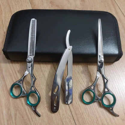 Complete Professional Barber Kit with Clippers & Precision Scissors